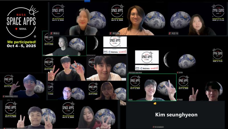 NASA Space Apps Seoul online participants in 2025